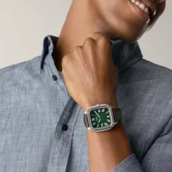Montre Fossil Crosby Vert