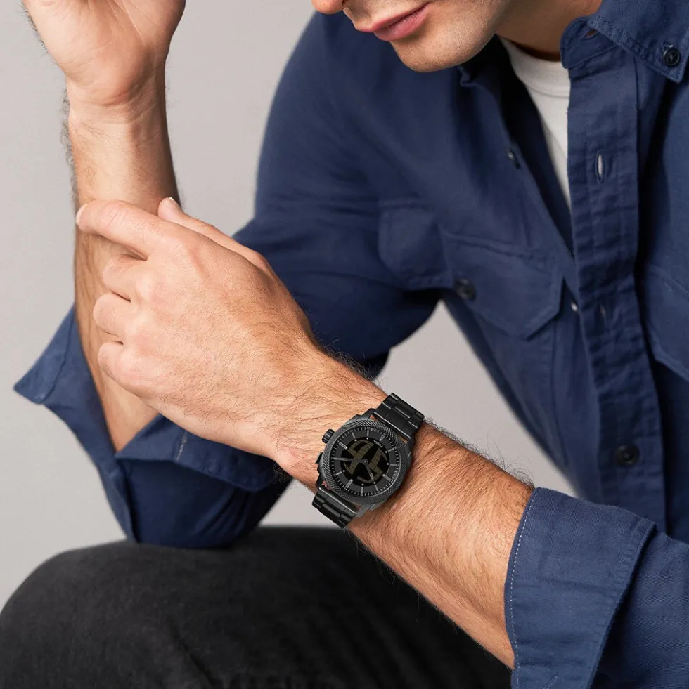 Montre Fossil Machine Big Tic Noir