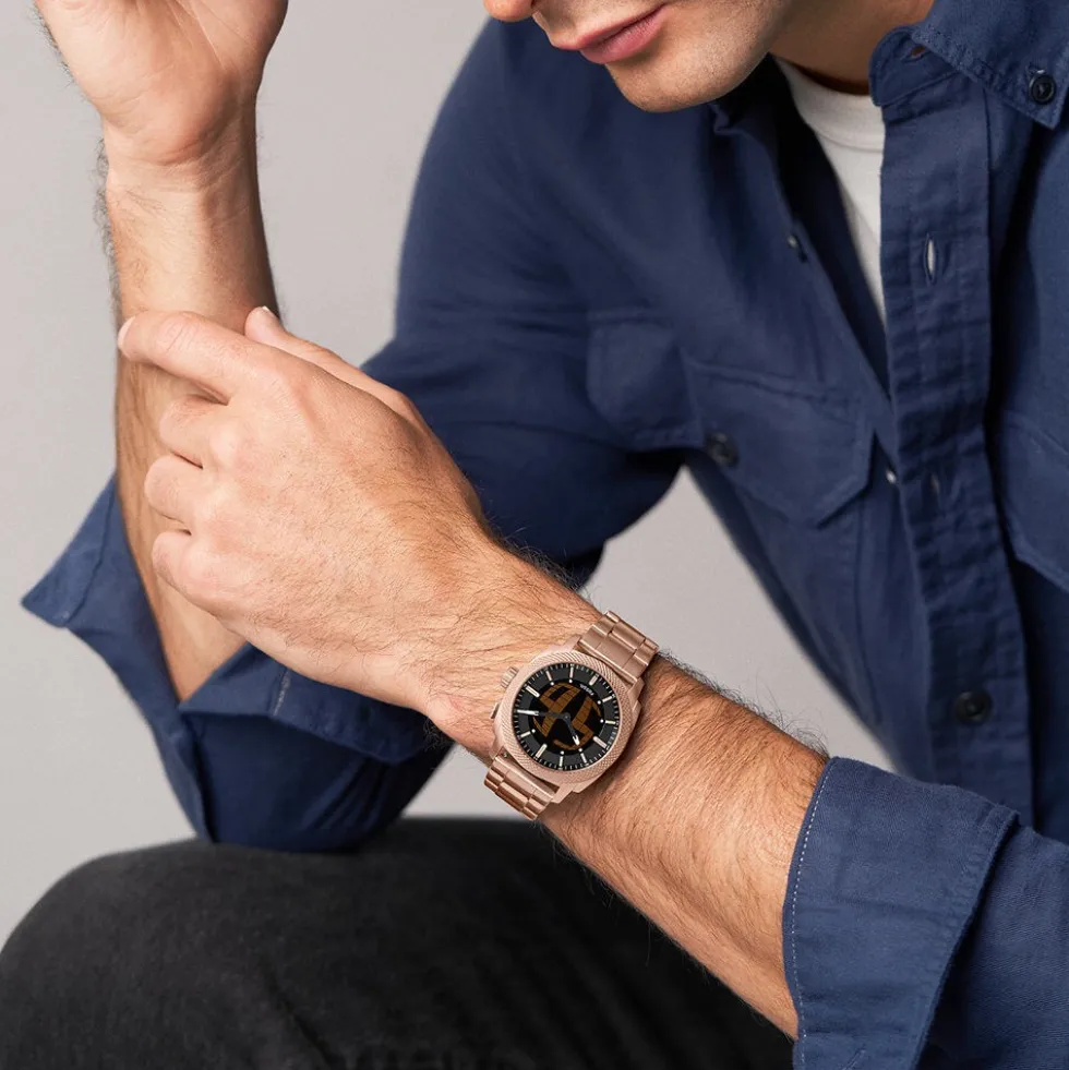 Montre Fossil Machine Big Tic Noir