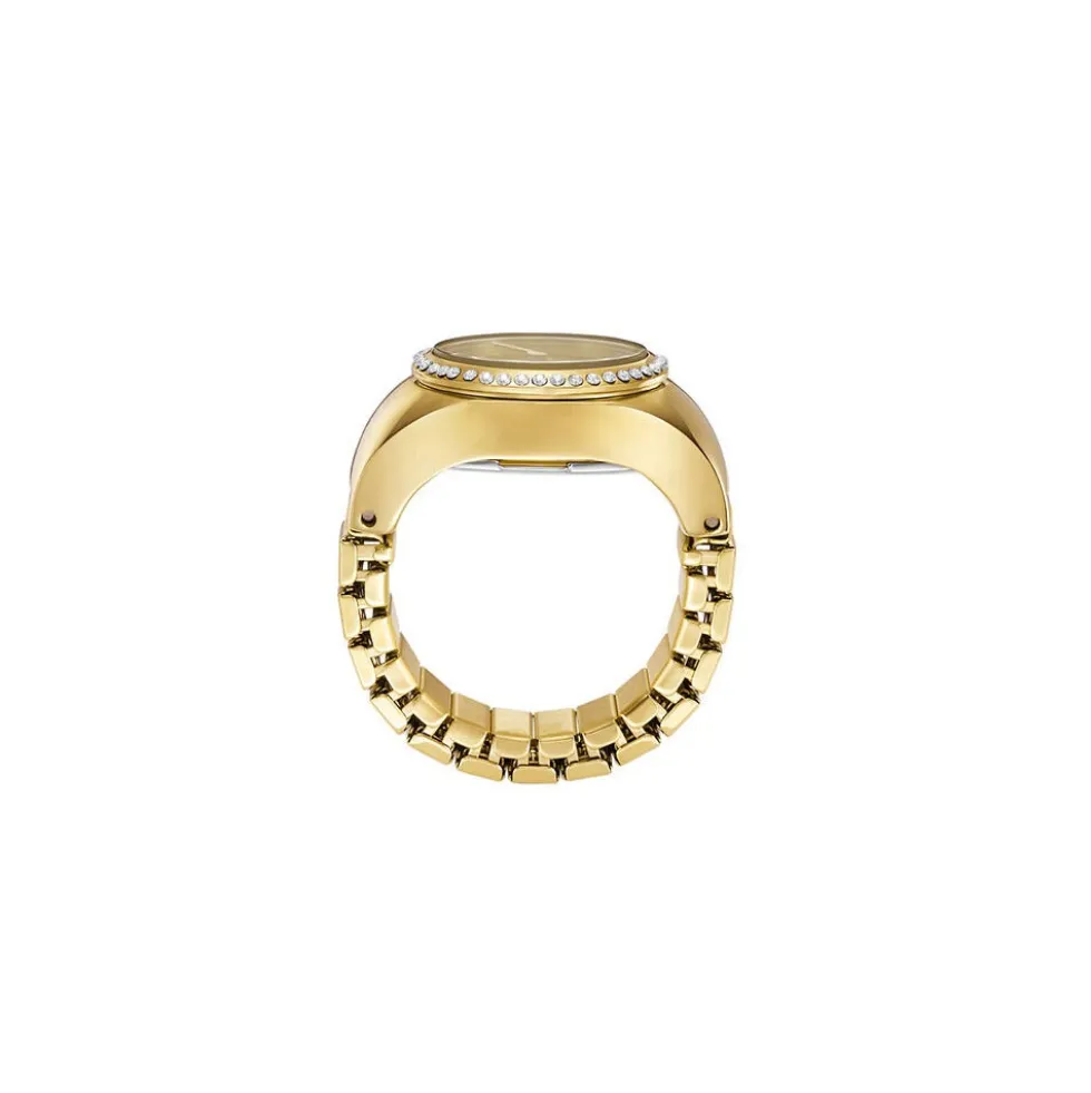 Montre Fossil Watch Ring Doré