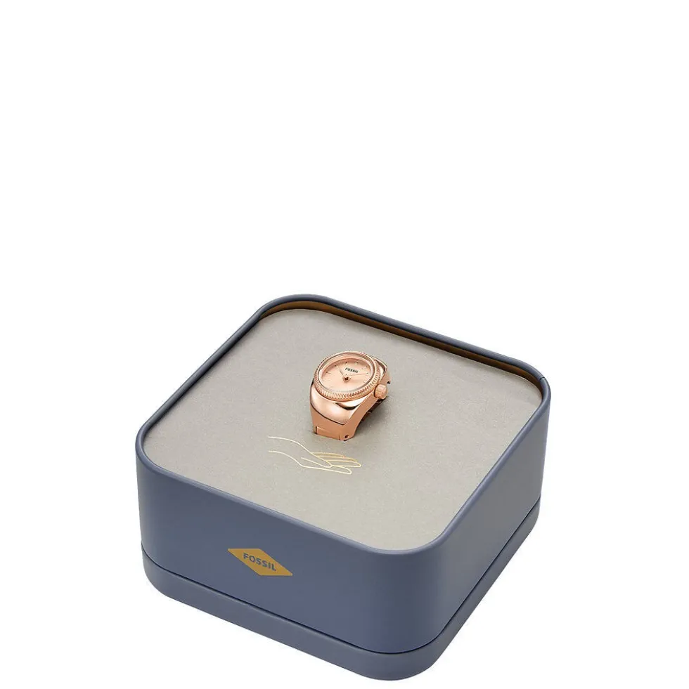 Montre Fossil Watch Ring Rose