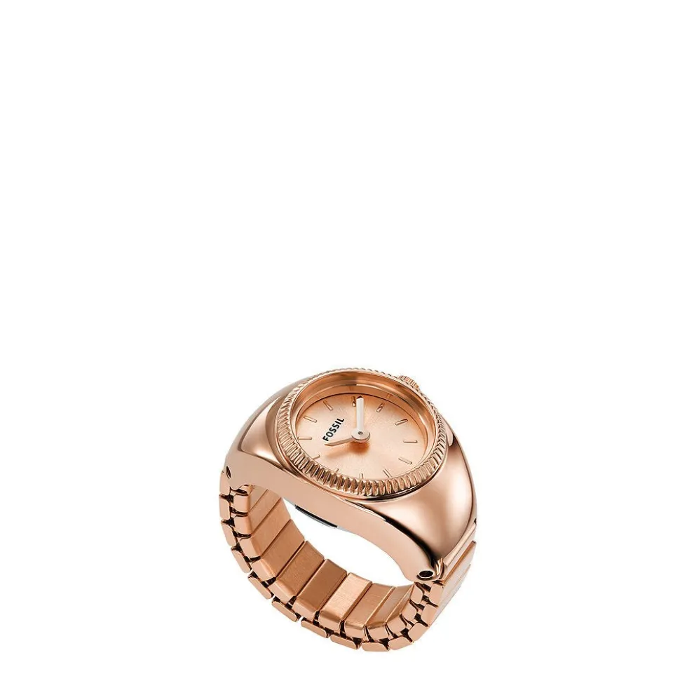 Montre Fossil Watch Ring Rose