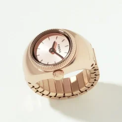 Montre Fossil Watch Ring Rose