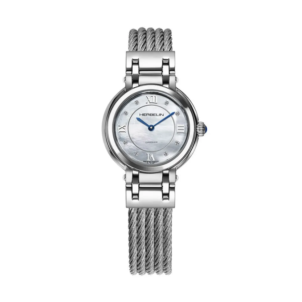 Montre Herbelin Galet Nacre Blanche