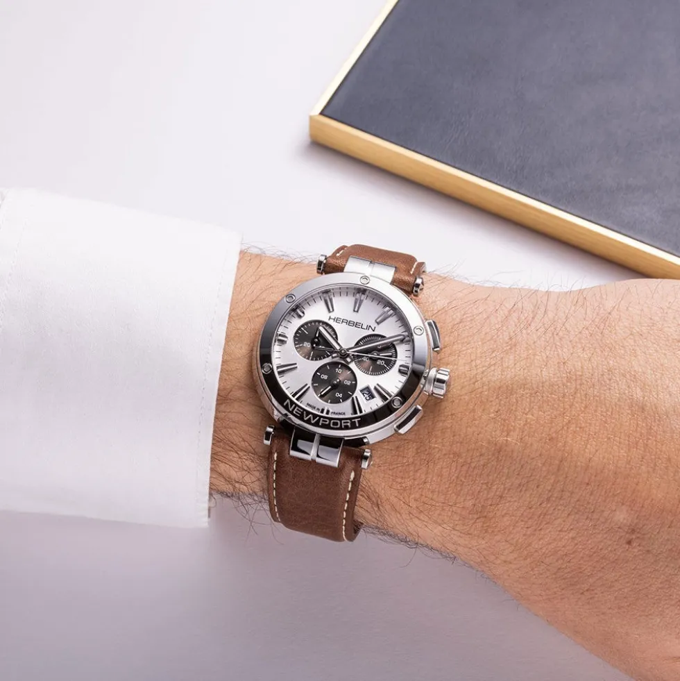 Montre Herbelin Newport Chrono Argenté