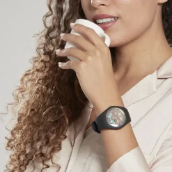 Montre Ice Watch Flower Noir
