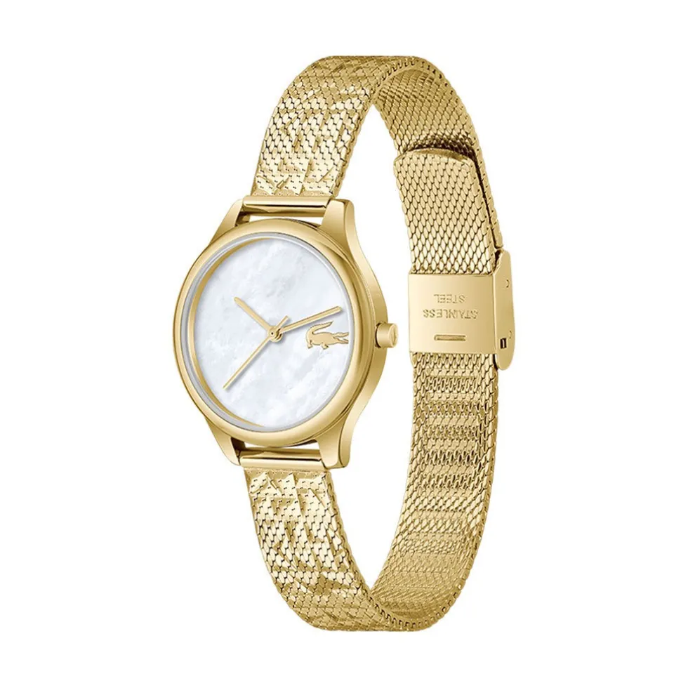 Montre Lacoste Mini Crocodelle Nacre Blanche