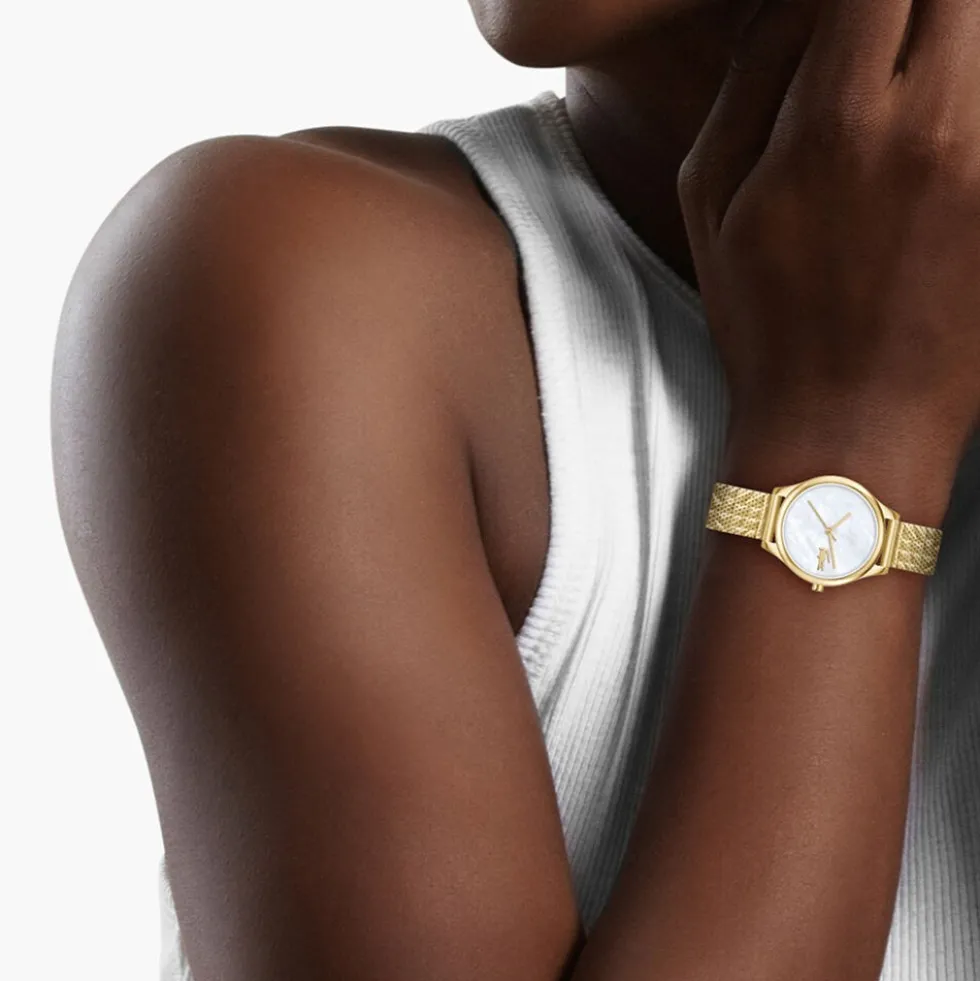 Montre Lacoste Mini Crocodelle Nacre Blanche