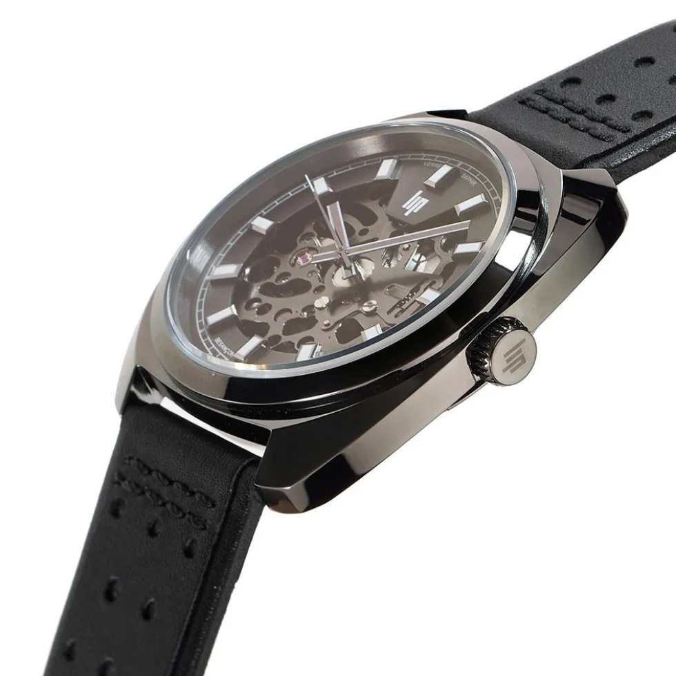 Montre Lip General De Gaulle Auto Squelette Gris