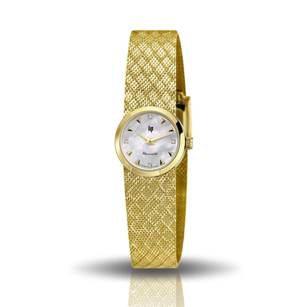 Montre Lip Henriette 22 Nacre Blanche
