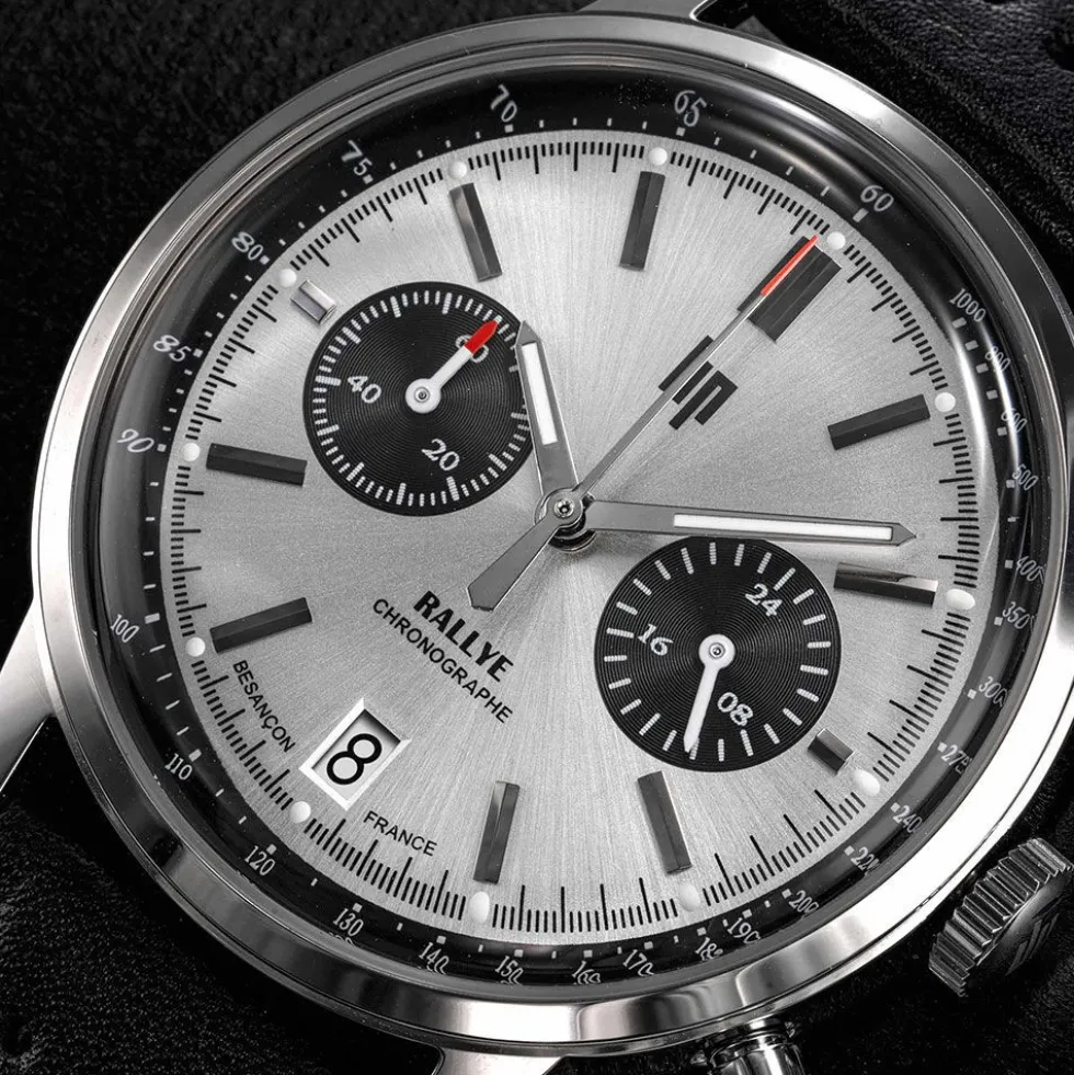 Montre Lip Rallye Meca-Quartz Argenté