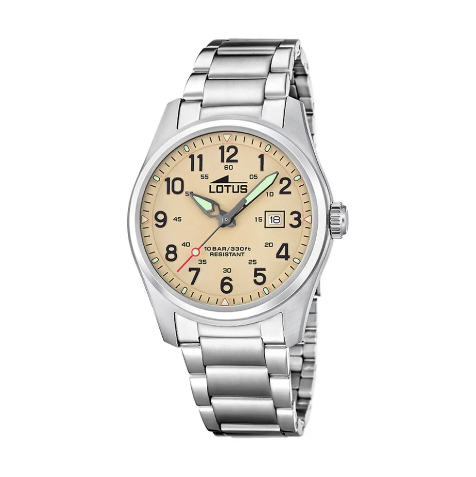 Montre Lotus Minimalist 42 Beige