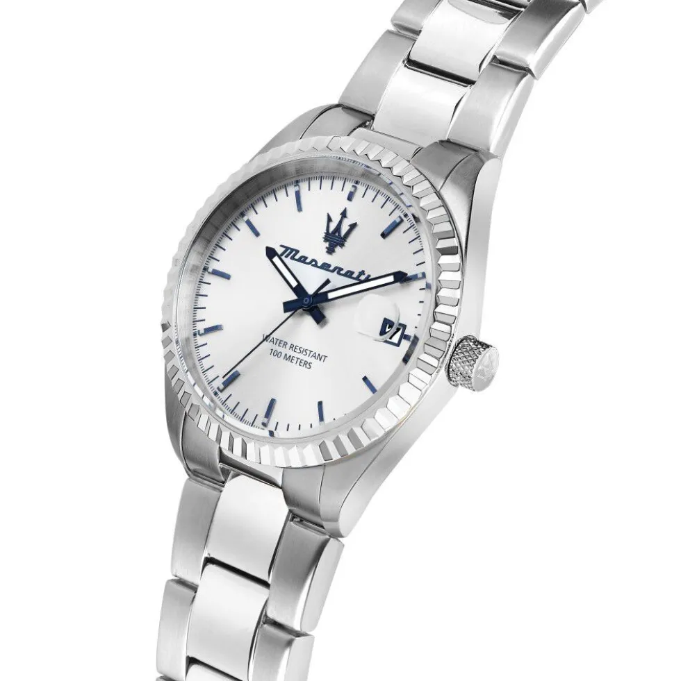 Montre Maserati Competizione Argenté