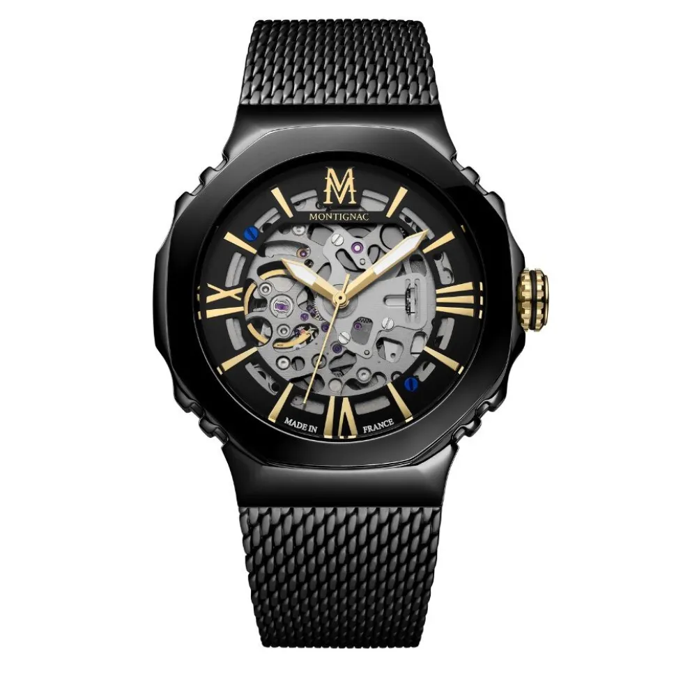 Montre Montignac Octagon Automatique Noir