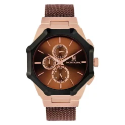 Montre Montignac Octongon Multifonction Marron