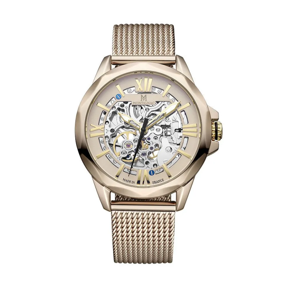 Montre Montignac Round Automatique Champagne