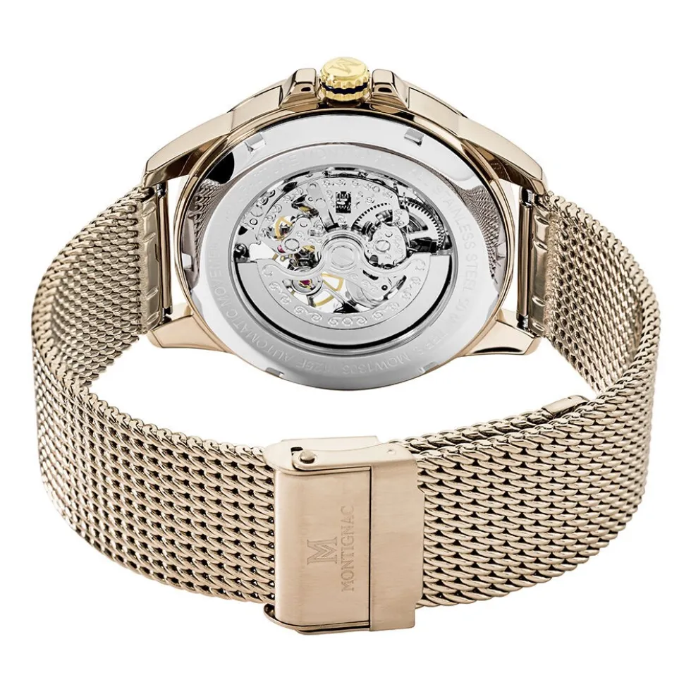 Montre Montignac Round Automatique Champagne