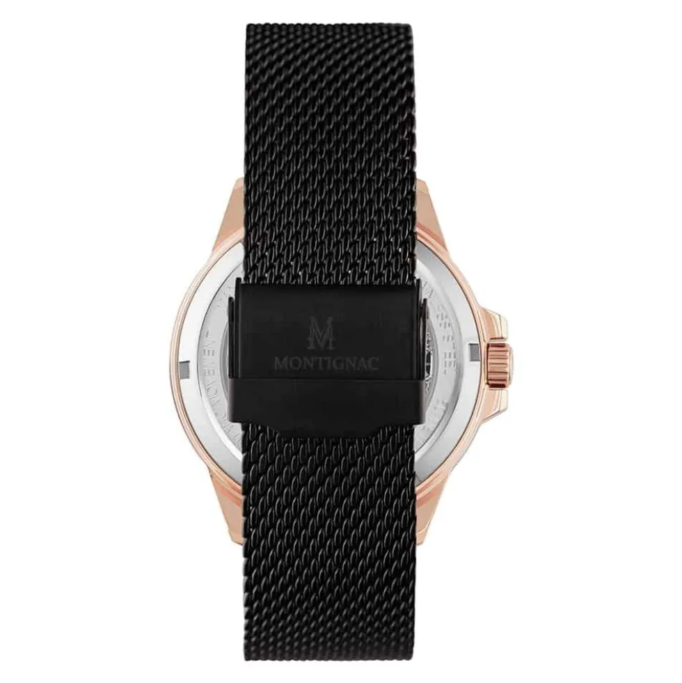 Montre Montignac Round Automatique Noir