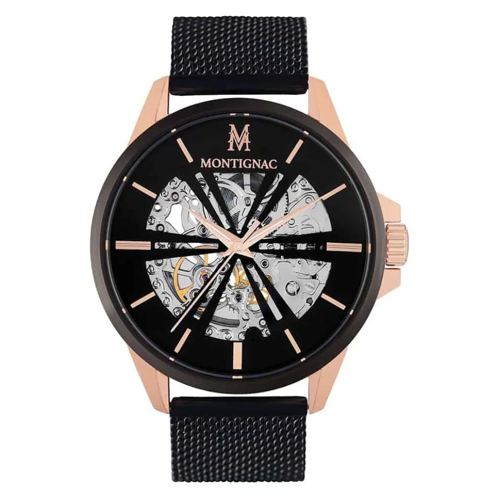 Montre Montignac Round Automatique Noir
