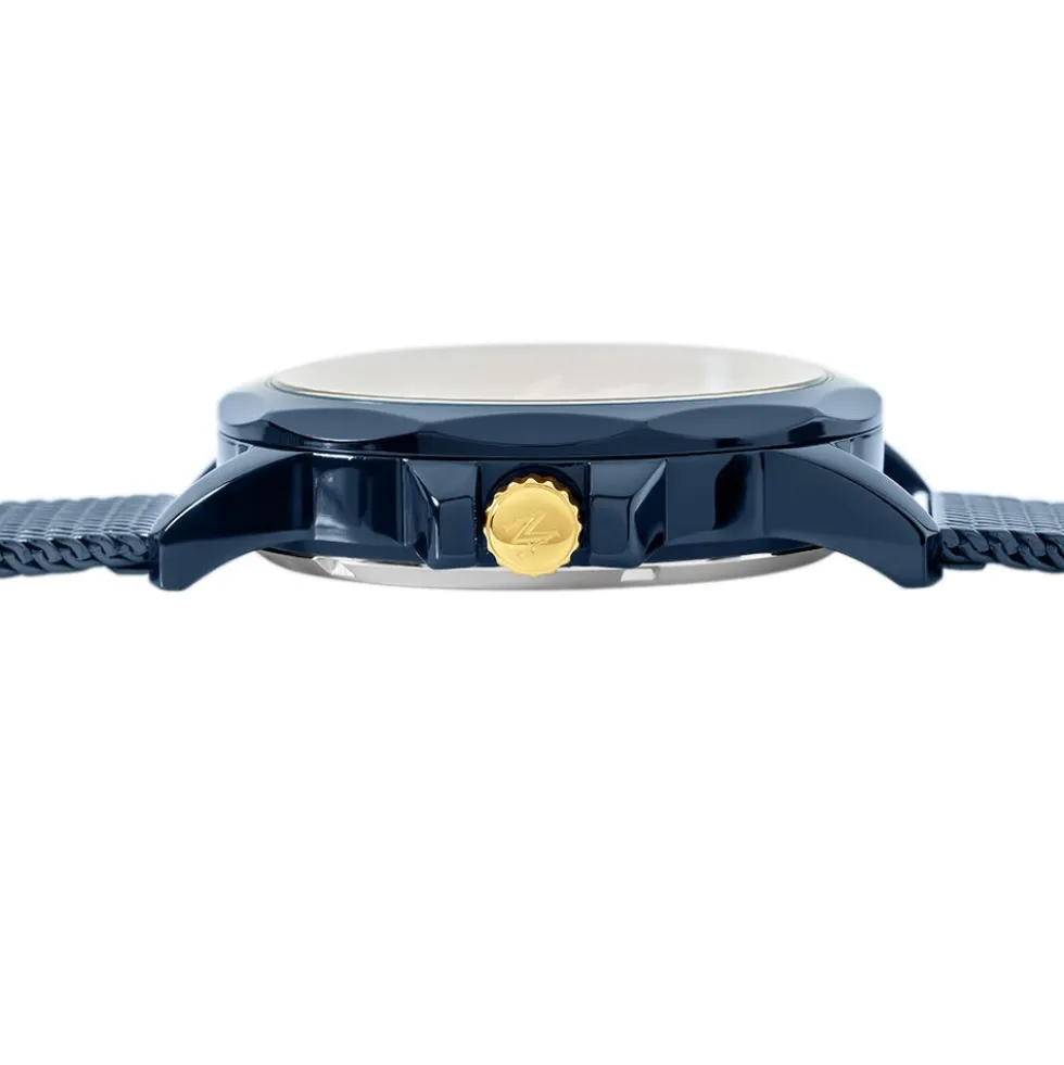 Montre Montignac Round Auto Bleu