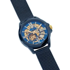 Montre Montignac Round Auto Bleu