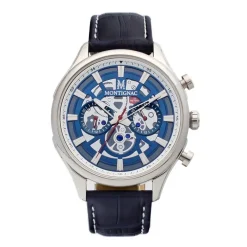 Montre Montignac Round Chrono Bleu