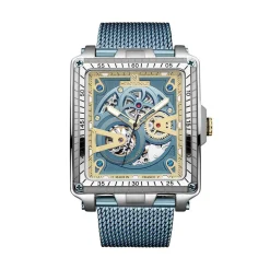 Montre Montignac Square Bleu