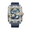 Montre Montignac Square Bleu
