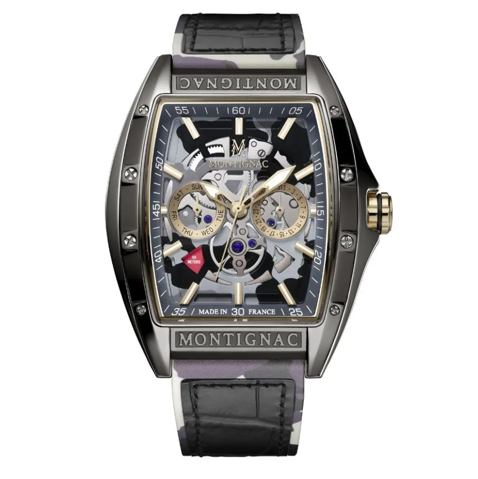 Montre Montignac Tonneau Noir
