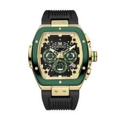 Montre Montignac Tonneau Chrono Noir