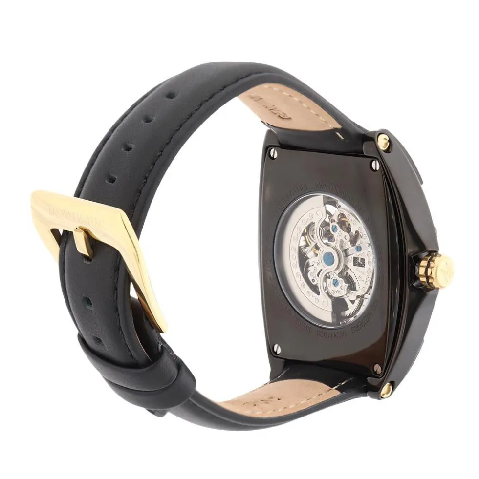 Montre Montignac Tonneau Automatique Noir