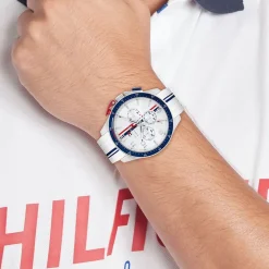 Montre Tommy Hilfiger Bank Blanc