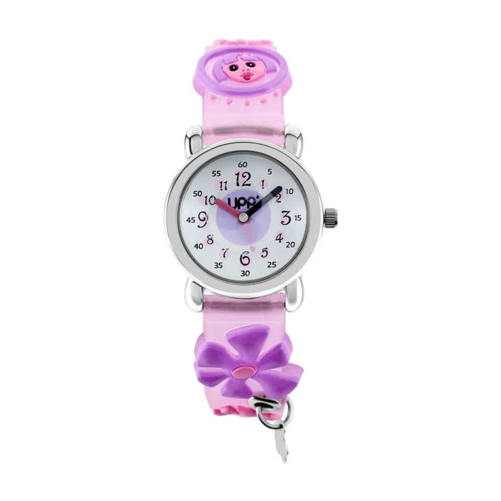Montre Upp Fleur Blanc Et Parme
