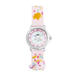 Montre Upp Fuzzy Rose Et Blanc