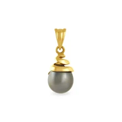 Pendentif Acme Or Jaune Perle De Culture De Tahiti