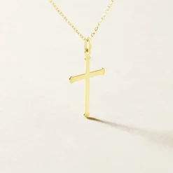 Pendentif Alyssa Croix Or Jaune