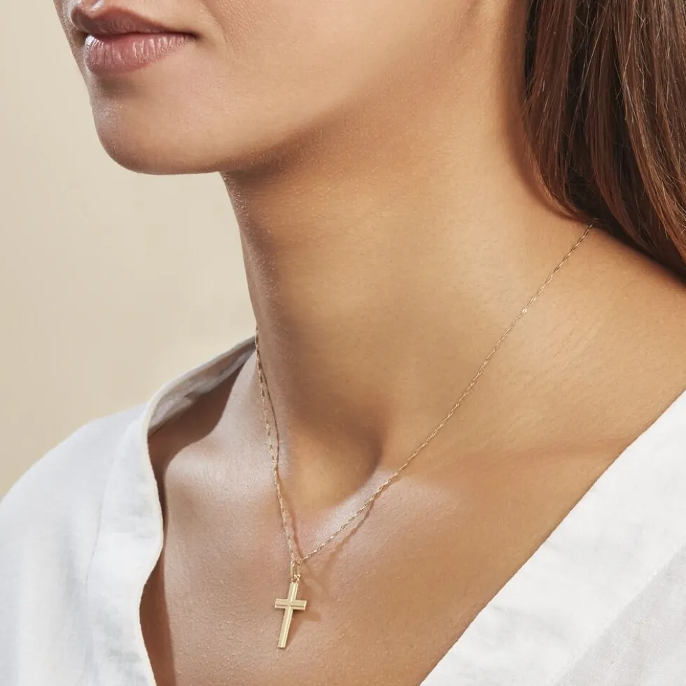Pendentif Amaelle Croix Or Jaune