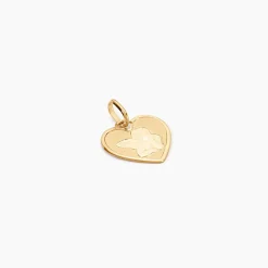 Pendentif Ange Coeur Or Jaune