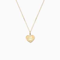 Pendentif Ange Coeur Or Jaune