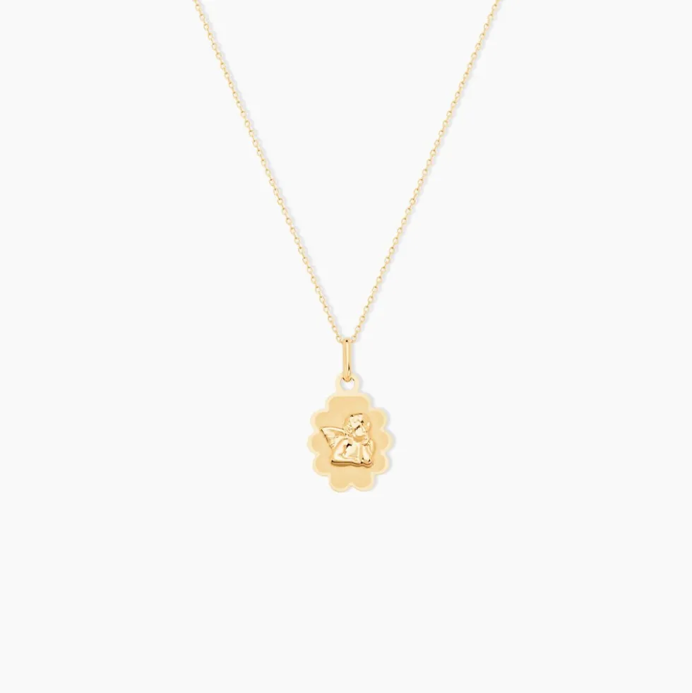 Pendentif Ange Nuage Or Jaune