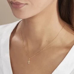 Pendentif Annabel Croix Or Jaune