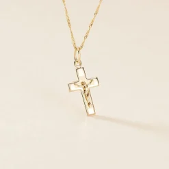 Pendentif Arabel Croix Or Jaune