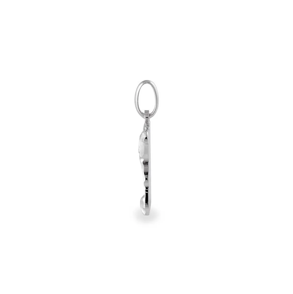 Pendentif Aysenur Argent Blanc