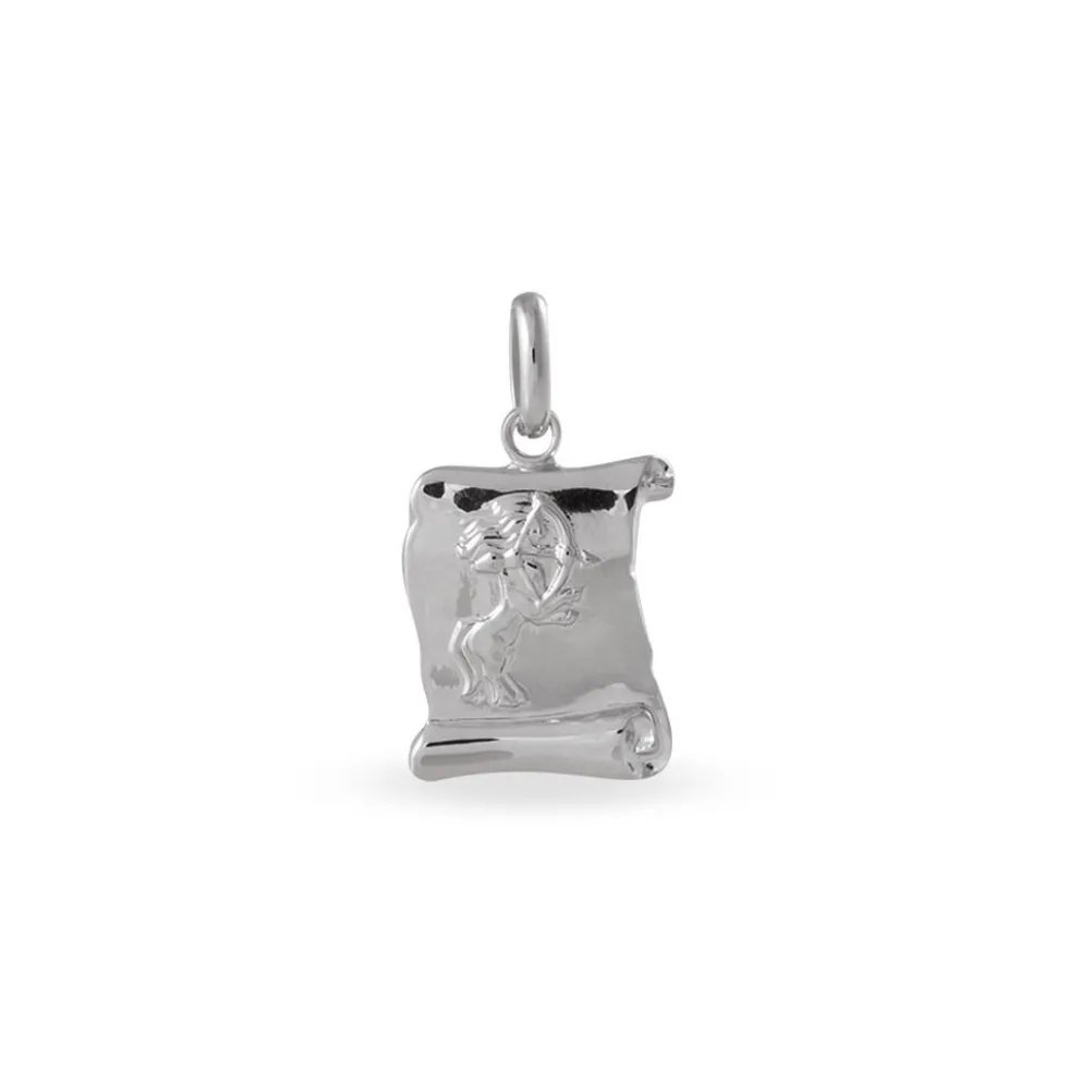Pendentif Aysenur Argent Blanc