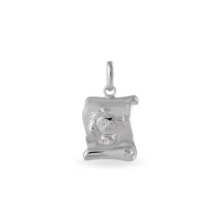 Pendentif Azeline Argent Blanc