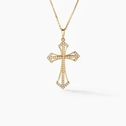 Pendentif Corneliu Or Jaune Oxyde De Zirconium