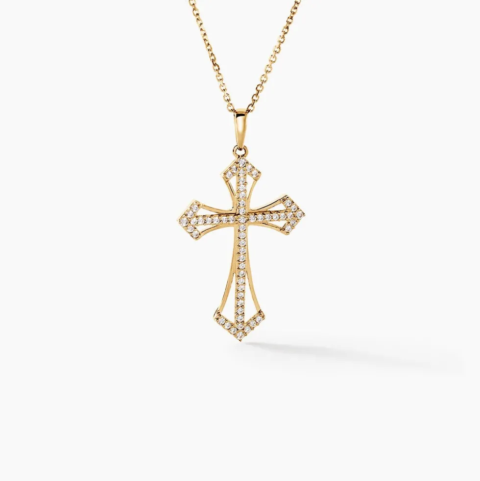 Pendentif Corneliu Or Jaune Oxyde De Zirconium