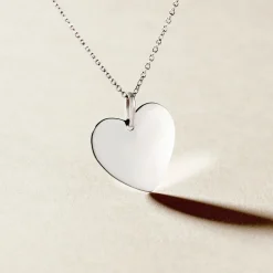 Pendentif Eba Argent Blanc