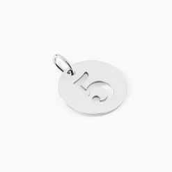 Pendentif Efiso Argent Blanc
