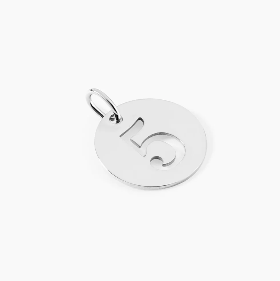 Pendentif Efiso Argent Blanc